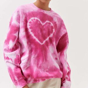 💖🌸 Urban Outfitters Pink Tie-Dye Heart Hoodie